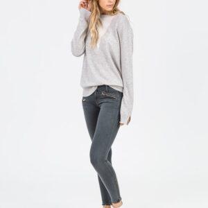 Cashmere V Insert Sweat